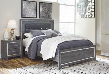 Ashley Lodanna - Gray - Queen Panel Bed With Roll Slats