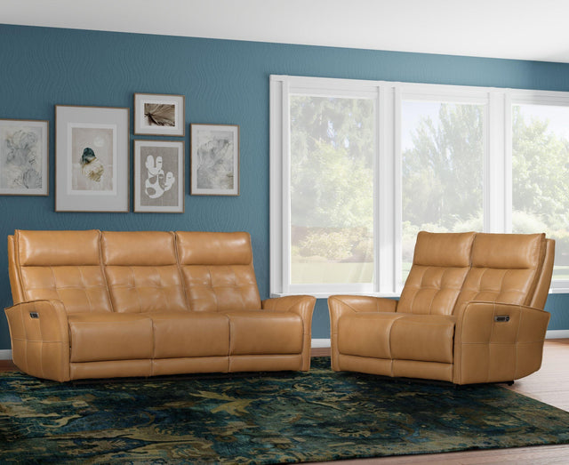 Parker House Gershwin - Power Reclining Sofa And Loveseat - Lucca Butterscotch