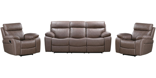 Parker House Theon - Manual Glider Reclining Sofa And 2 Recliners - Stokes Toffee