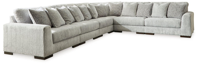 Ashley Regent Park - Pewter - 6-Piece Sectional