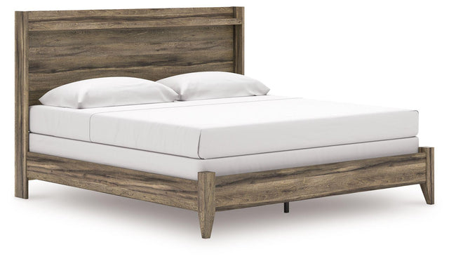 Ashley Elbrim - Brown - King Panel Bed