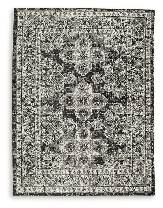 Ashley Glennisman Large Rug - Black/Gray/Ivory