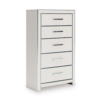 Ashley Zuraleus Five Drawer Chest - White