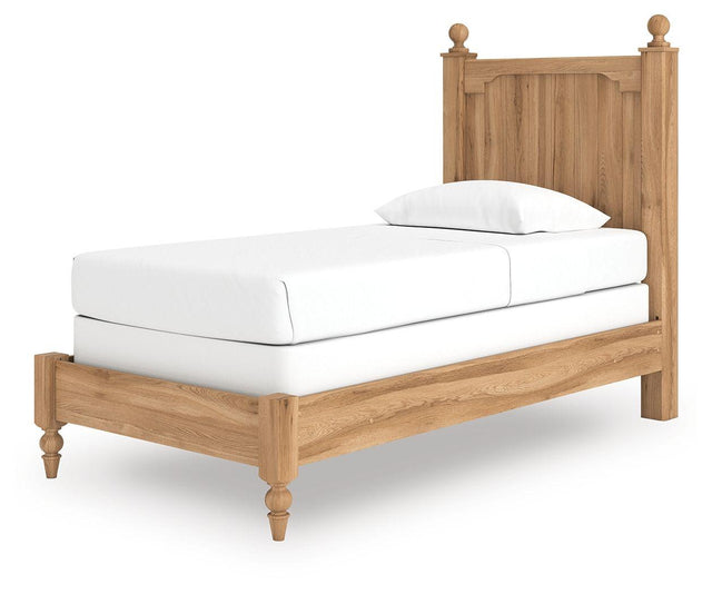 Ashley Aleaport - Warm Brown - Twin Panel Bed