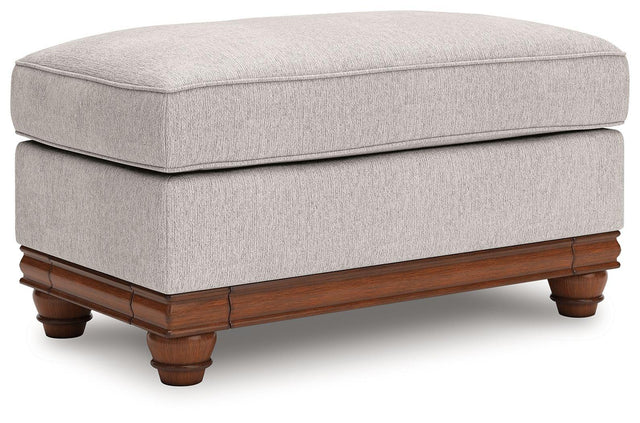 Ashley Clearbrooke Ottoman - Sandstone