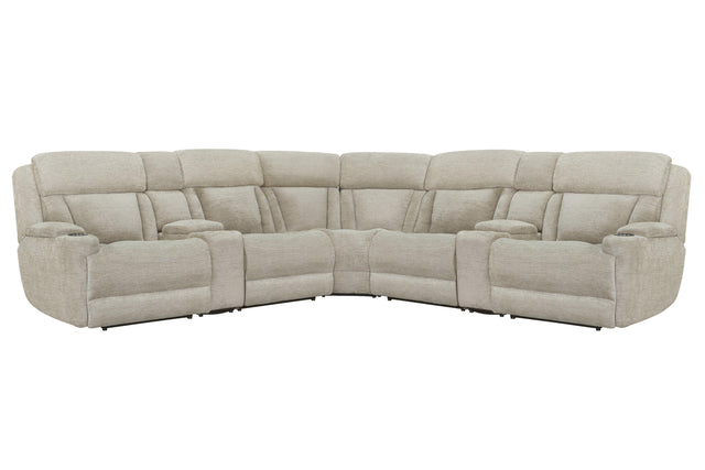 Parker House Dalton - 7 Piece Modular Power Reclining Sectional With Power Adjustable Headrests - Lucky Fawn