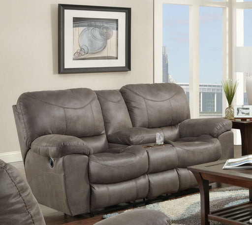 Catnapper Trent - Reclining Console Loveseat - Charcoal