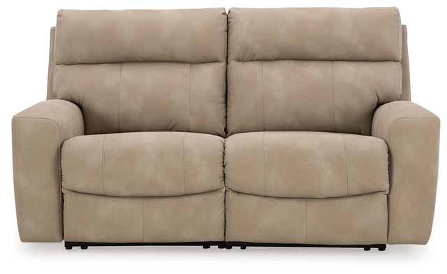Ashley Next-gen Durapella - Sand - 2-Piece Power Reclining Sectional Loveseat