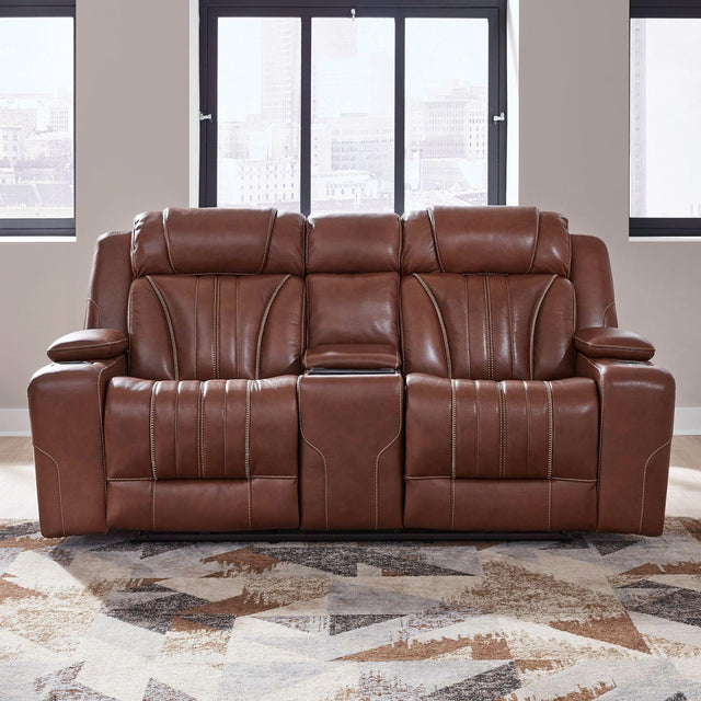 Liberty Furniture Caswell - Loveseat With Console P2 & ZG - Brown