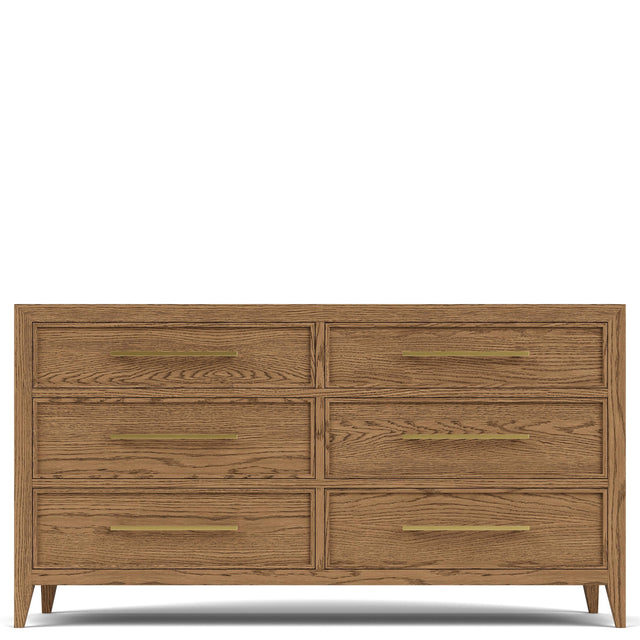 Riverside Furniture Halbrooke - Six Drawer Dresser - Light Brown