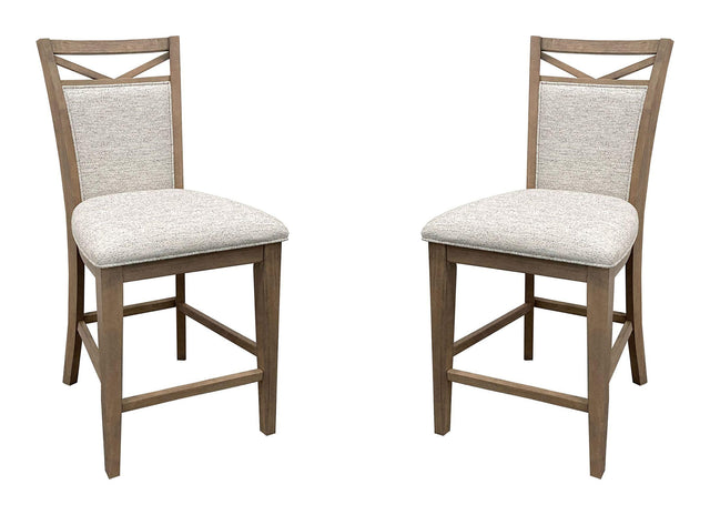 Parker House Americana Modern Dining - Upholstered Counter Chair (Set of 2) - Cotton