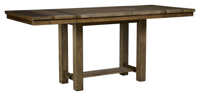 Ashley Moriville RECT DRM Counter EXT Table - Grayish Brown