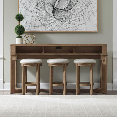 Liberty Furniture Ballentine - 4 Piece Bar Set - Brown