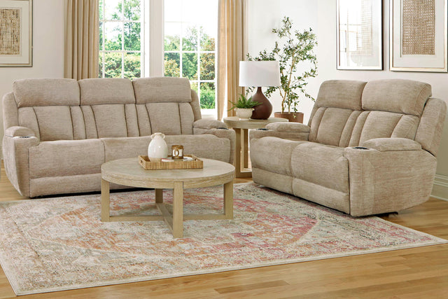 Parker House Dalton - Power Reclining Sofa And Loveseat - Lucky Fawn