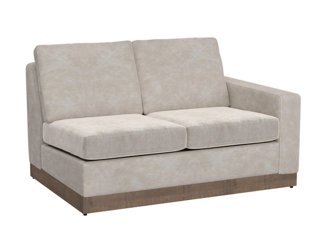 International Furniture Direct Georgia - Sectional Right-Arm Loveseat - Oyster
