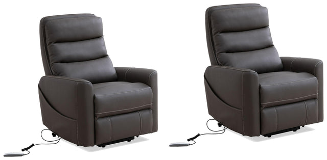 Parker House Hercules - Power Lift Recliner With Articulating Headrest (Set of 2) - Haze