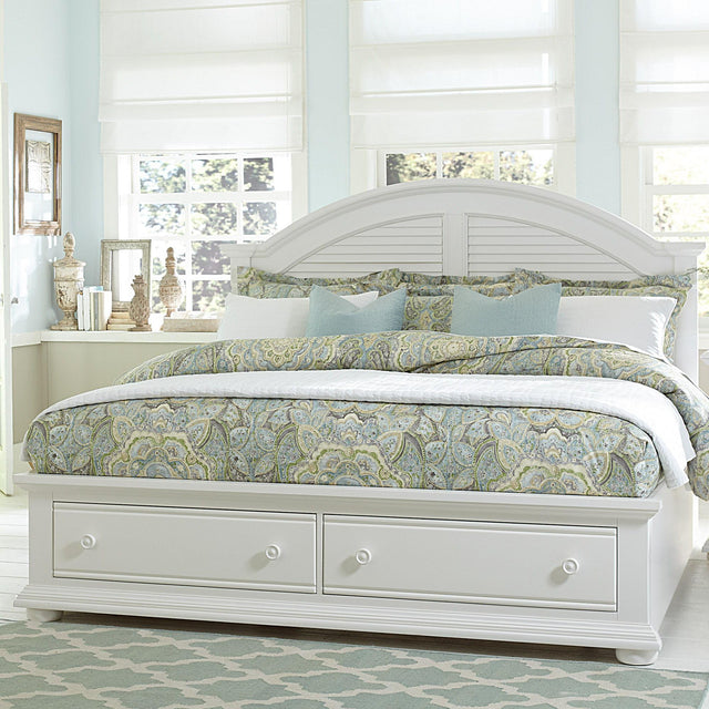 Liberty Furniture Summer House - Queen Storage Bed - White