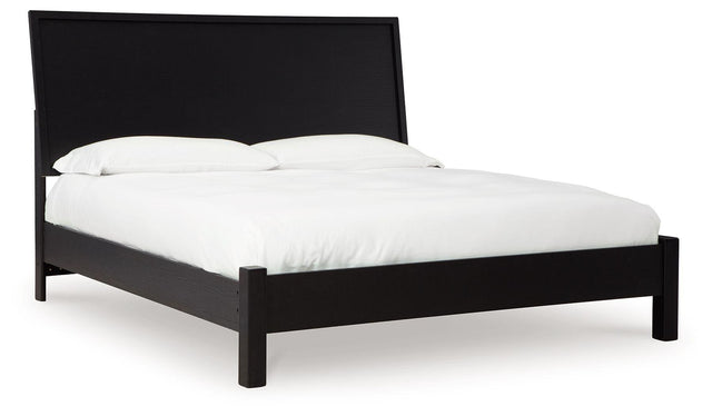 Ashley Danziar - Black - King Panel Bed With Low Footboard