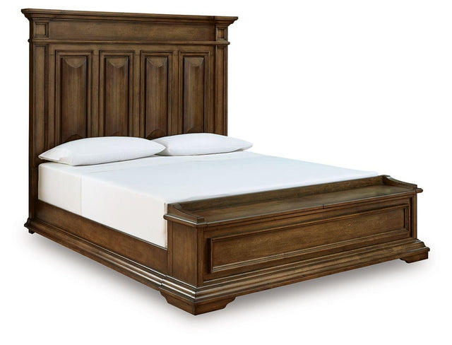 Ashley Frantanna - California King Panel Storage Bed - Brown