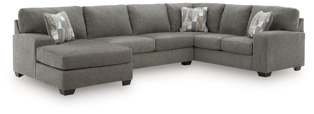 Ashley Clarington - 3-Piece Sleeper Sectional With LAF Chaise And RAF Sofa - Greystone