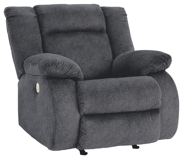 Ashley Burkner Power Rocker Recliner - Marine