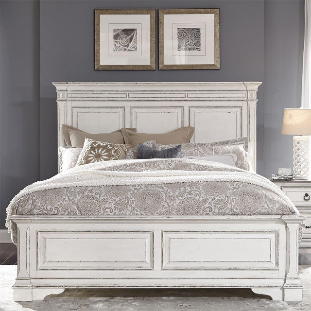 Liberty Furniture Abbey Park - Queen Panel Bed - White