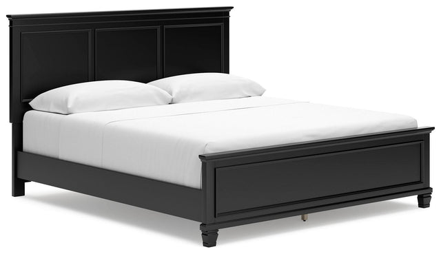 Ashley Lanolee - Black - California King Panel Bed