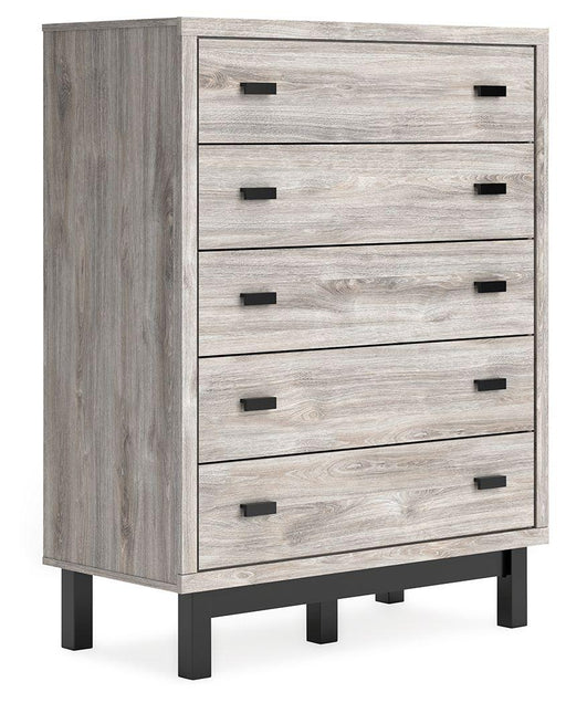 Ashley Vessalli Five Drawer Wide Chest - Two-tone