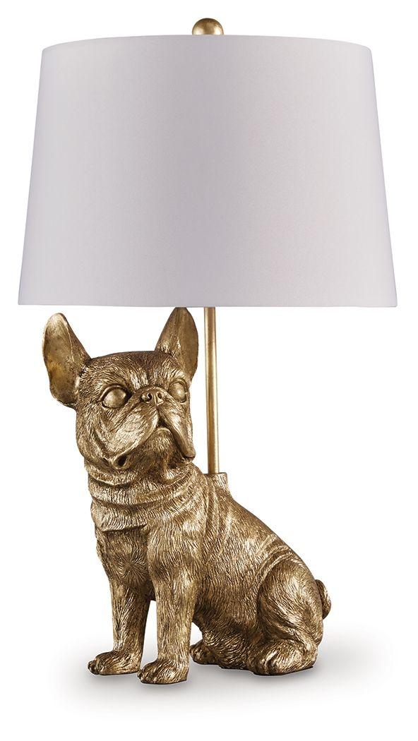 Ashley Wadeland Poly Table Lamp (1/CN) - Gold Finish