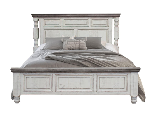 International Furniture Direct Stone - King Bed - Two Tone