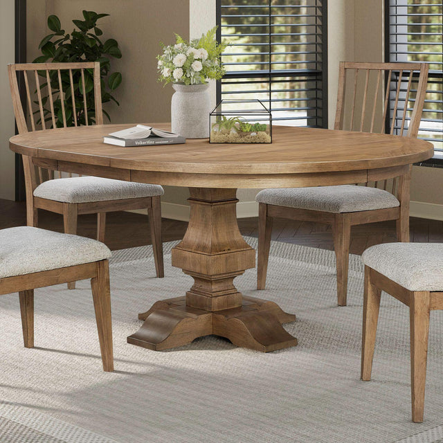 Liberty Furniture Haven Hills - Pedestal Table Set - Camel Beige