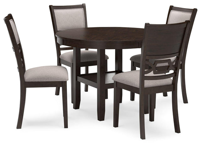 Ashley Langwest Dining Room Table Set (5/CN) - Brown