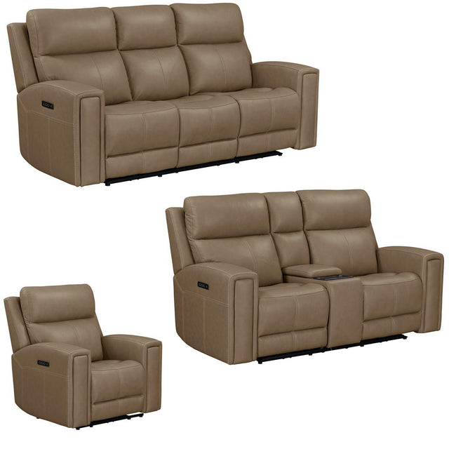 Liberty Furniture Camden - Sofa With Loveseat & Recliner - Brown