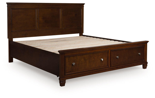 Ashley Danabrin - Brown - California King Panel Storage Bed