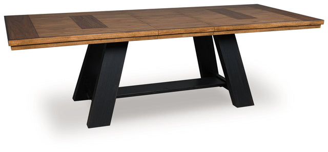 Ashley Greddinton - Brown / Black - Dining Extension Table