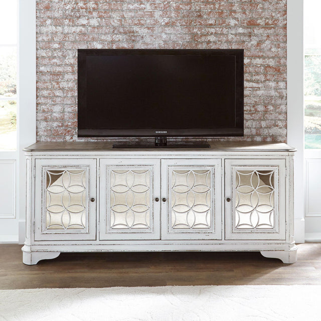 Liberty Furniture Magnolia Manor - 4 Doors TV Console - White