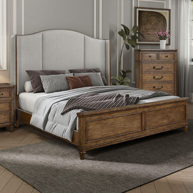 Liberty Furniture Harrison Heights - King Shelter Bed - Sienna
