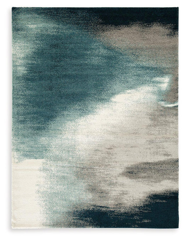 Ashley Brentward Medium Rug - Blue/Gray/Ivory