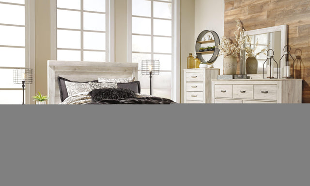 Ashley Bellaby - Whitewash - 4 Pc. - Dresser, Mirror, Chest, Queen Panel Headboard