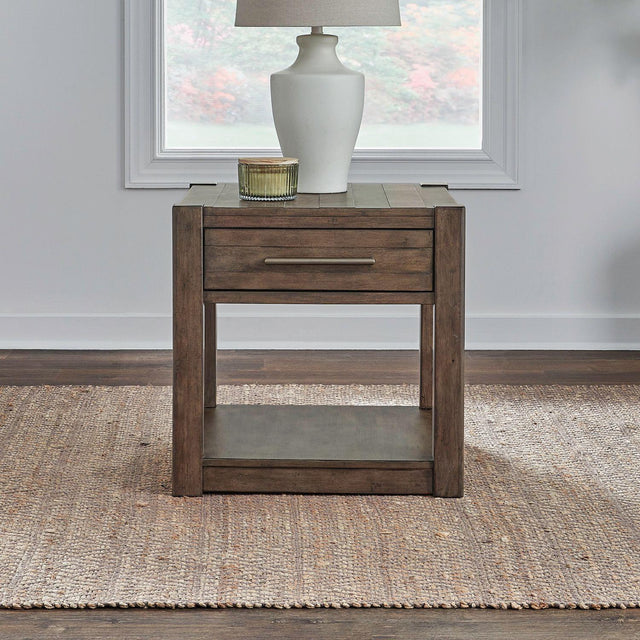 Liberty Furniture Broadmore - Drawer End Table - Brown