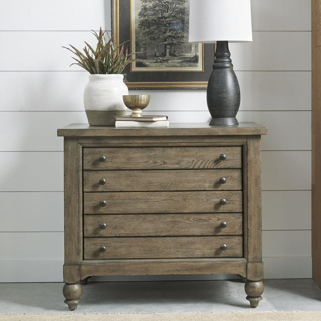 Liberty Furniture Americana Farmhouse - Lateral File Cabinet - Light Brown