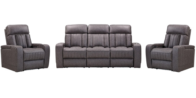 Parker House Equinox - Power Reclining Sofa And 2 Recliners - Mercury