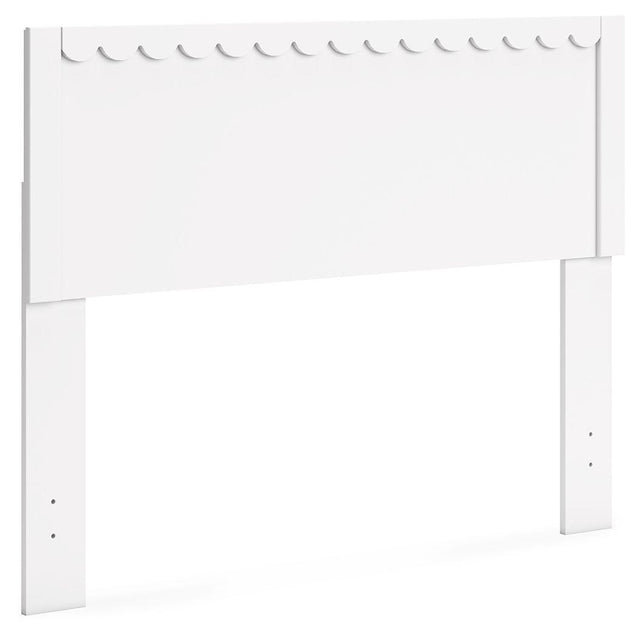 Ashley Hallityn Full Panel Headboard - White