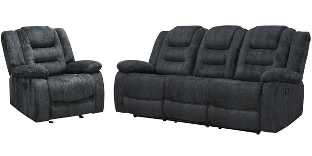 Parker House Bolton - Manual Glider Reclining Sofa And Recliner - Misty Storm