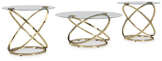 Ashley Crimonti Occasional Table Set (3/CN) - Champagne