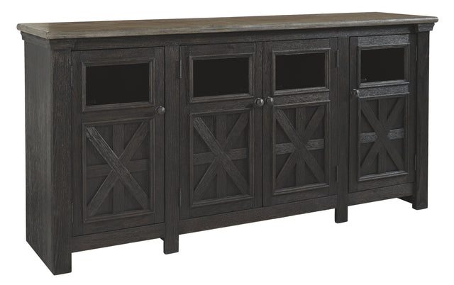 Ashley Tyler Creek Extra Large TV Stand - Black/Gray