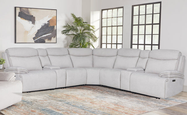Parker House Alpine - 7 Piece Package Sectional - Snow