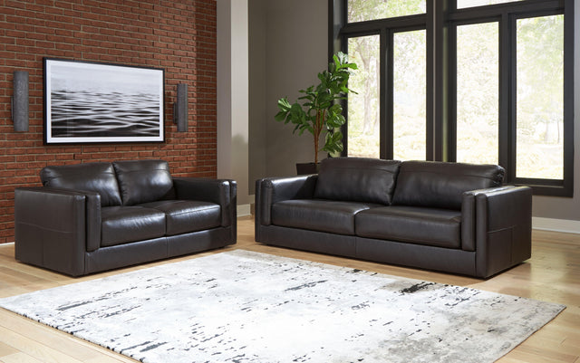 Ashley Amiata - Onyx - 2 Pc. - Sofa, Loveseat