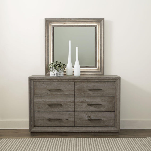 Liberty Furniture Horizons - Dresser & Mirror - Gray