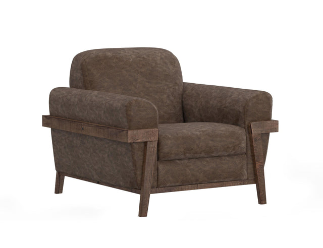 International Furniture Direct Loft Brown - Armchair - Chocolate Brown